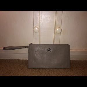 Michael Kors Gray Wristlet